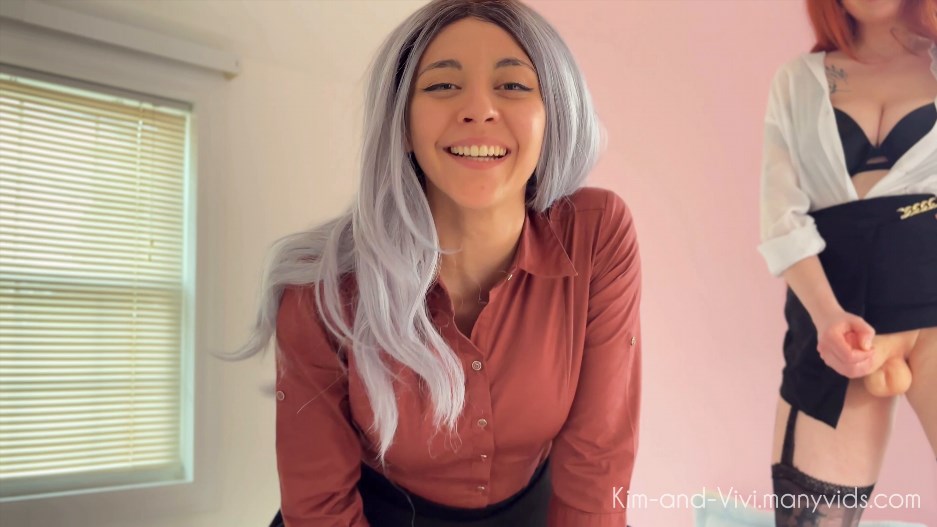 Kim and Vivi - Fucked By Your Futa Coworkers